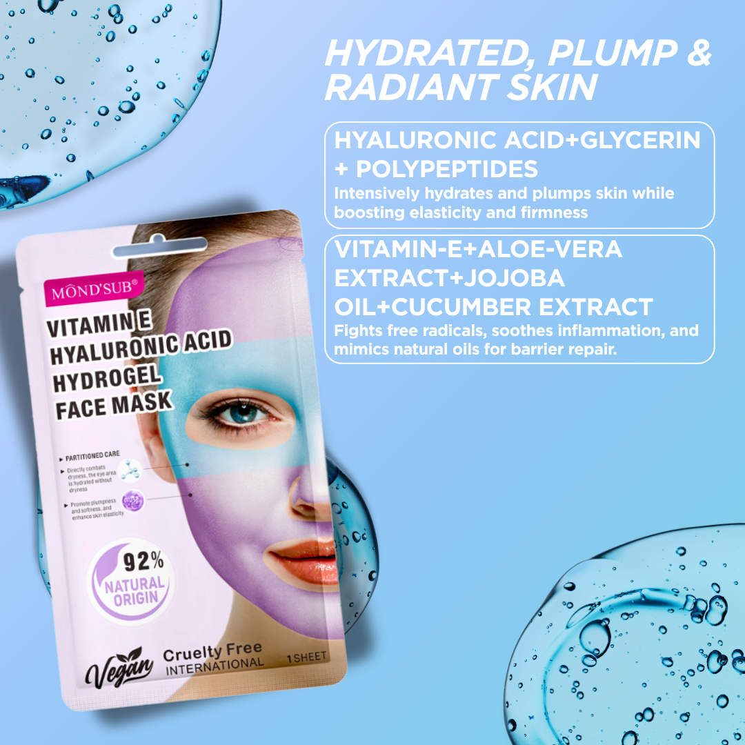 Hyaluronic Acid Polypeptide Hydrogel Face Mask