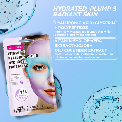 Hyaluronic Acid Polypeptide Hydrogel Face Mask