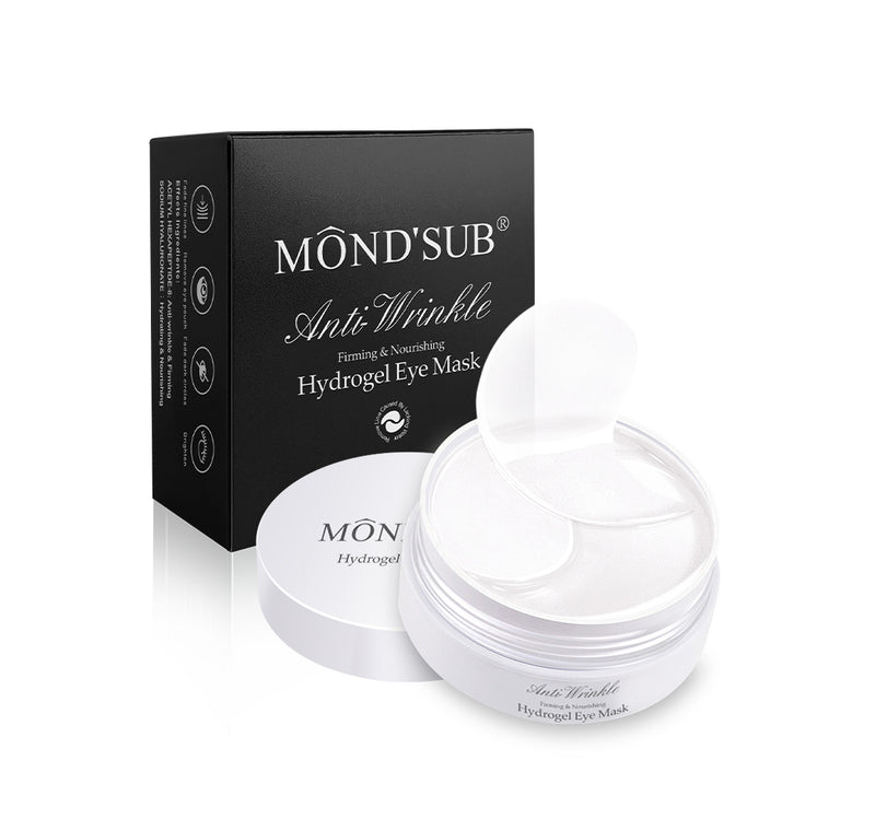 Anti-wrinkle hydrogel eye mask to smooth fine lines and boost skin firmness.